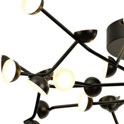 Luminosa Lighting Luminosa Adn 36 Light Ceiling, Round 74Cm, 100W Led, 3000K, 7250Lm, Black, 3Yrs Warranty - thumbnail 5