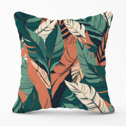 Warren Reed Designer Autumn Tropical Leaves Cushions 45Cm X 45Cm - thumbnail 1
