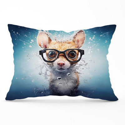Warren Reed Designer Splashart Doormouse Cushions 33Cm X 48Cm