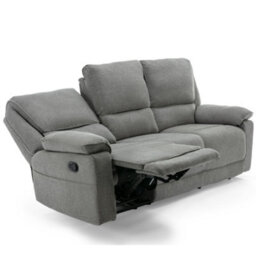 More4Homes Sydney 1+2+3 Seater Fabric Manual Recliner Sofa Set (Grey) - thumbnail 4