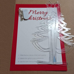 HomeMate Large Christmas Card With Illuminated Christmas Tree - thumbnail 4