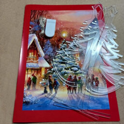 HomeMate Large Christmas Card With Illuminated Christmas Tree - thumbnail 3
