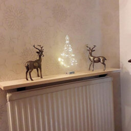 HomeMate Large Christmas Card With Illuminated Christmas Tree - thumbnail 2