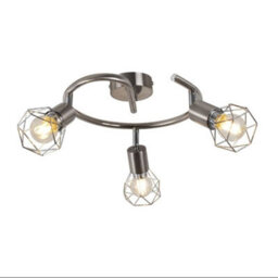 Pagazzi Lighting Pagazzi Arrigo 3 Light Satin Nickel Flush Ceiling Light - thumbnail 2