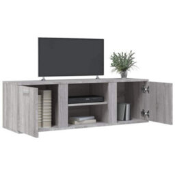 Berkfield Durable Tv Cabinet Grey Sonoma 120X34X37 Cm Engineered Wood - thumbnail 3