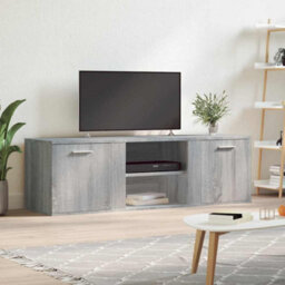 Berkfield Durable Tv Cabinet Grey Sonoma 120X34X37 Cm Engineered Wood - thumbnail 2