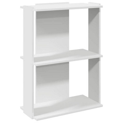 Berkfield Elegant Bookcase 3-Tier White 60X30X80 Cm Engineered Wood - image 1