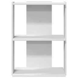 Berkfield Elegant Bookcase 3-Tier White 60X30X80 Cm Engineered Wood - thumbnail 4