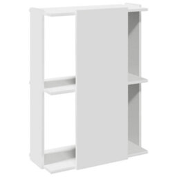Berkfield Elegant Bookcase 3-Tier White 60X30X80 Cm Engineered Wood - thumbnail 6