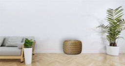 Artisan Furniture Solid Wood Ochre Hart Pouffe