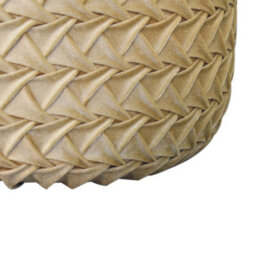 Artisan Furniture Solid Wood Ochre Hart Pouffe - thumbnail 5