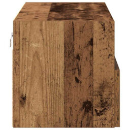 Berkfield Modern Tv Wall Cabinet Old Wood 100X30X30 Cm Engineered Wood - thumbnail 7