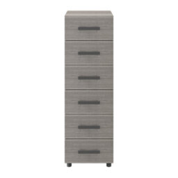 GoodHome Atomia Freestanding Matt Grey Oak Effect 6 Drawer Chest Of Drawers (H)1125mm (W)375mm (D)450mm