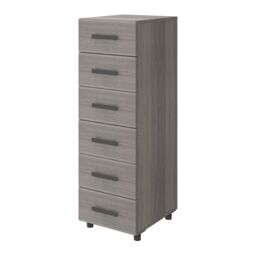 GoodHome Atomia Freestanding Matt Grey Oak Effect 6 Drawer Chest Of Drawers (H)1125mm (W)375mm (D)450mm - thumbnail 2