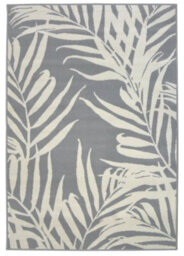 The Rugs Maestro Collection Leaf Design Rug In Grey  3571 Ws22 - thumbnail 1