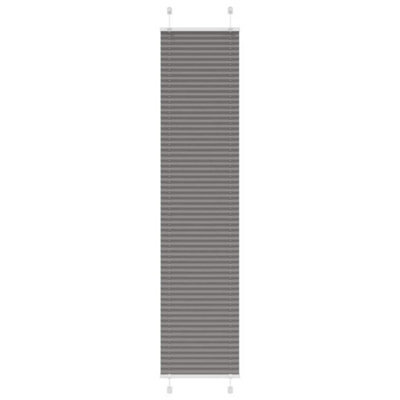 Walplus Pleated Blind Anthracite 45X200 Cm Fabric Width 44.4 Cm Polyester - image 1