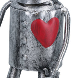 AB Tools Tin Man Standing Garden Ornament Lawn Art Sculpture Statue Yard Home Decor - thumbnail 4