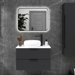 Royal Bathrooms Luton 600 X 800mm Bathroom Mirror Dimmable Led Anti-Fog Ip44 Rated Illuminated Backlit Wall Touch Vanity Mirror - thumbnail 1