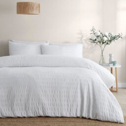 Serene Honley Seersucker Textured Duvet Cover Set - thumbnail 1