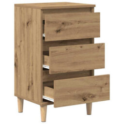 Berkfield Bedside Cabinet Artisan Oak 40X35X70 Cm Engineered Wood - thumbnail 5