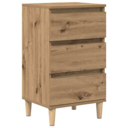Berkfield Bedside Cabinet Artisan Oak 40X35X70 Cm Engineered Wood - thumbnail 2
