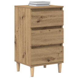 Berkfield Bedside Cabinet Artisan Oak 40X35X70 Cm Engineered Wood - thumbnail 3