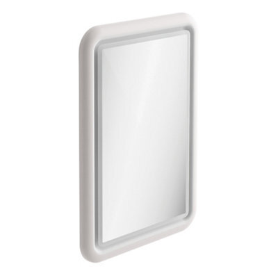 Plum&clay Sutton White Border Led Illuminated Bathroom Mirror (W)550mm (H)800mm - image 1