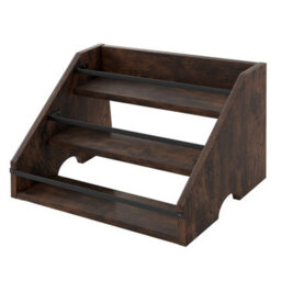 Toque Counter Top Wine Rack Storage Liquor Bottle Shelf Wooden Holders - thumbnail 2