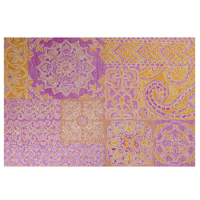 Beliani Rug Avanos Pink 140 X 200 Cm Wool - image 1