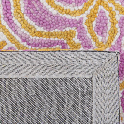 Beliani Rug Avanos Pink 140 X 200 Cm Wool - thumbnail 4