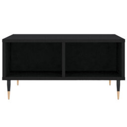 Berkfield Coffee Table Black 60X60X30 Cm Engineered Wood - thumbnail 4