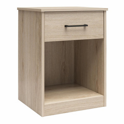 Dorel Brez Build Pearce 1 Drawer Nightstand Light Oak Look - image 1