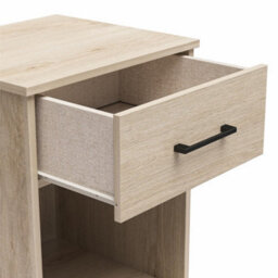 Dorel Brez Build Pearce 1 Drawer Nightstand Light Oak Look - thumbnail 4