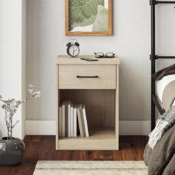 Dorel Brez Build Pearce 1 Drawer Nightstand Light Oak Look - thumbnail 6