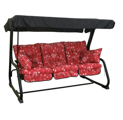 Glendale Garden & Leisure Pendulum 3 Seater Steel Hammock Renaissance Rouge - image 1