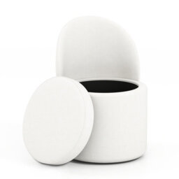 Costway 38 L Storage Ottoman With Backrest Faux Velvet Vanity Stool With Sponge Padded Seat - thumbnail 1