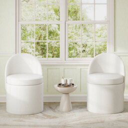 Costway 38 L Storage Ottoman With Backrest Faux Velvet Vanity Stool With Sponge Padded Seat - thumbnail 4