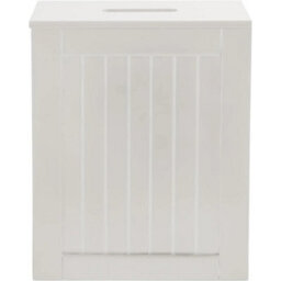 White Slim Bathroom Storage Cabinet Toilet Roll Holder Unit Cleaning Supply Organizer - thumbnail 5