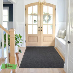 UETIAN Grey Rubber Barrier Mat, Heavy Duty, Dirt Trapper & Absorbent Mat, Polypropylene Pile, Outdoor & Indoor (60Cm X 180Cm) - thumbnail 4