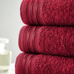 Gc Gaveno Cavailia 4 Pack Wilsford Supreme Bath Sheet Red Highly Absorbent Egyptian Cotton Towel Set - thumbnail 2