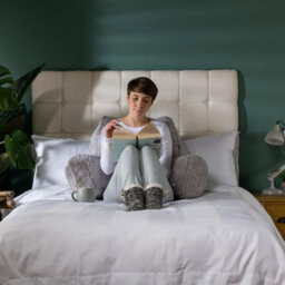 Icon Cuddle Cushion And Kingston Rabbit Faux Fur Classic Bean Bag, Light Grey - thumbnail 3