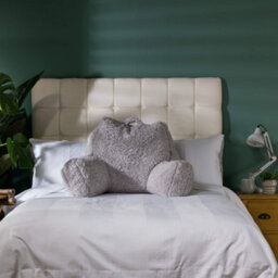 Icon Cuddle Cushion And Kingston Rabbit Faux Fur Classic Bean Bag, Light Grey - thumbnail 7