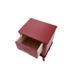 Cabinet Bits Cozzano 2 Drawer Red Bedside Table - thumbnail 6