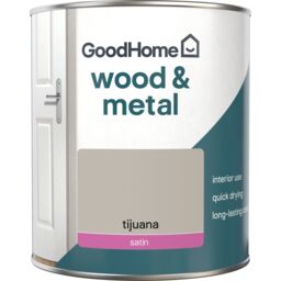 GoodHome Tijuana Satin Interior Metal & Wood Paint, 750Ml - thumbnail 2