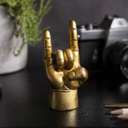 Suck Uk Rock On Bottle Stopper & You Rock Desk Accessory Set - Gold - thumbnail 3