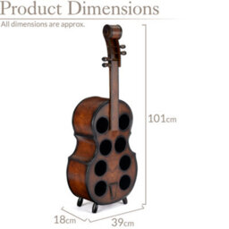 Christow Cello Wooden Wine Rack 8 Bottle Hold - thumbnail 7