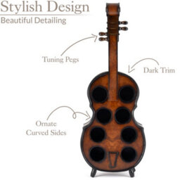 Christow Cello Wooden Wine Rack 8 Bottle Hold - thumbnail 5