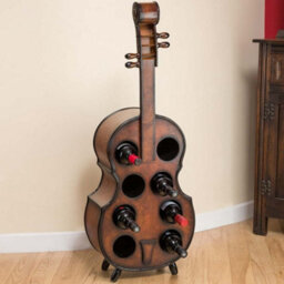 Christow Cello Wooden Wine Rack 8 Bottle Hold - thumbnail 3