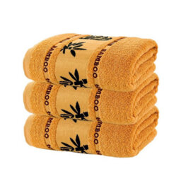 Mixed 3Pcs Bamboo Fiber Towel Set Ultra Soft Quick Dry Absorbent Face Towels - thumbnail 4