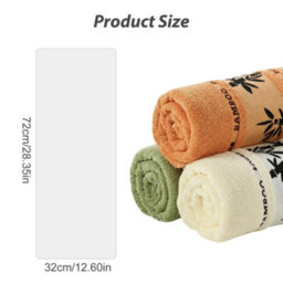 Mixed 3Pcs Bamboo Fiber Towel Set Ultra Soft Quick Dry Absorbent Face Towels - thumbnail 2